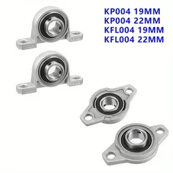 2pcs KP004 KFL004 19mm 22mm Bore Zinc Alloy Inner Ball Mounted Pillow Block Insert Bearing KFL004 KP004 19mm 22mm