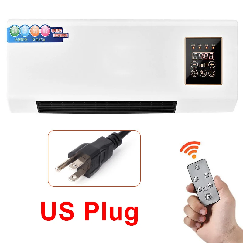2 in 1 Portable Air Conditioner Heater Wall Mounted Ductless Cooling Heating Fan No Outdoor Unit Mini AC for Home Room RV image 3