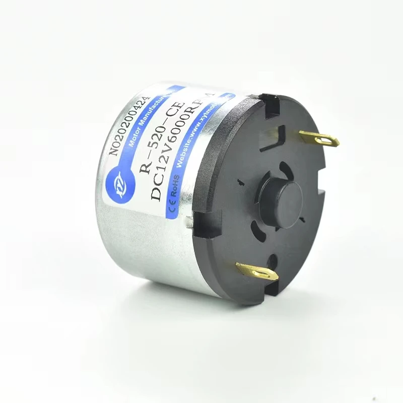 R-520 DC brush micro high speed motor small motor 6V12V24V Super Long Life High Power