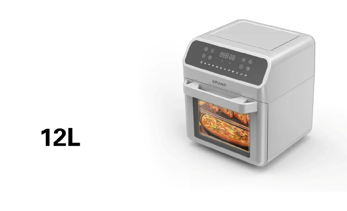 For 12 Liter 1700W LED digital Touchscreen with 12 preset menus Digital Air Fryer Without Oil High Speed Easy Clean