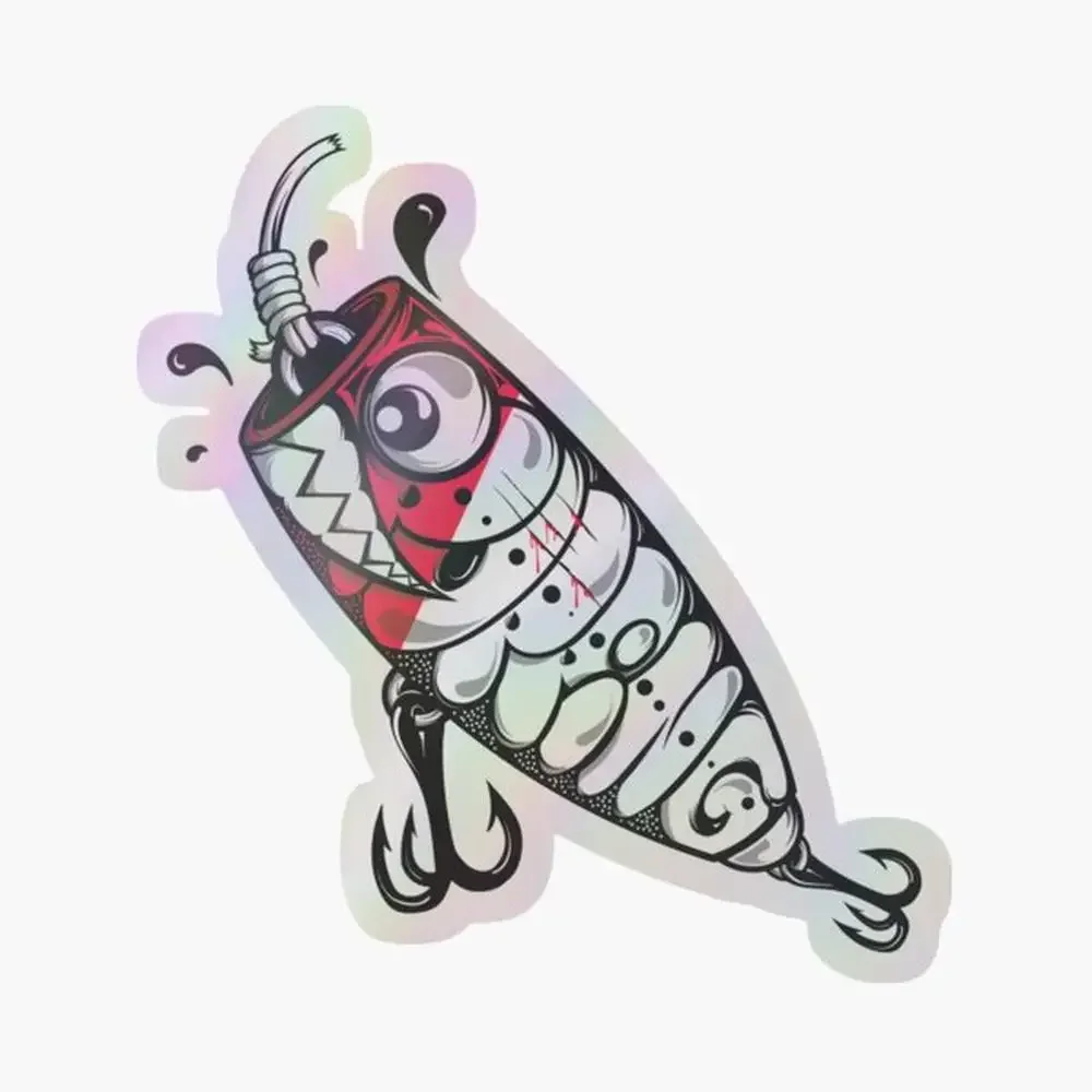 

Popping Holographic Sticker for Laptop Decor Bedroom Car Cute Cartoon Art Fashionable Public Suitcase