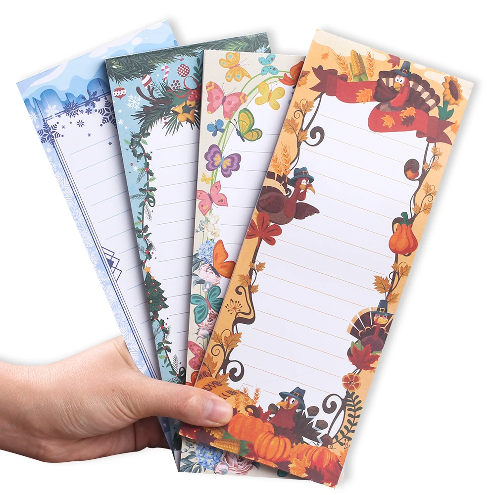 long cute magnetic memo pad notepad note notepad halloween refeicao geladeira mercearia compras check list para fazer a agenda 01