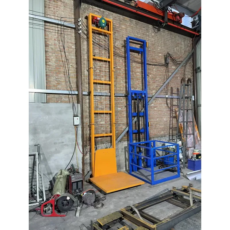 Custom Deposit Price 2m 10m Lift Platform Small Home Warehouse Elevator Hydraulic Single Guide Rail Factory Price