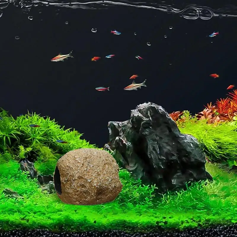 

Magnet Cave For Fish Tank Solid Aquarium Shrimp Cave Detachable Betta Snail Hermit Crab Residence Random To Play Breed And Rest