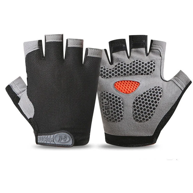 AliExpress NONE Bicycle Non Slip Breathable Gloves Weightlifting Sports Gloves Fitness Training Fingerless Men and Women Fitness Sports Gloves