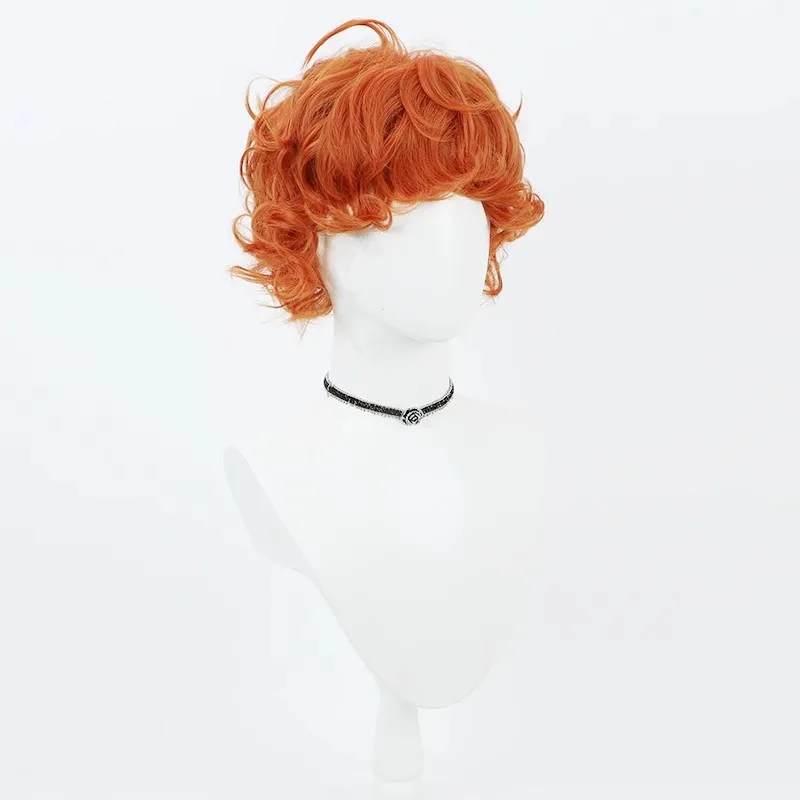 Panty & Stocking with Garterbelt Brief cosplay wig small curls orange red Halloween gift