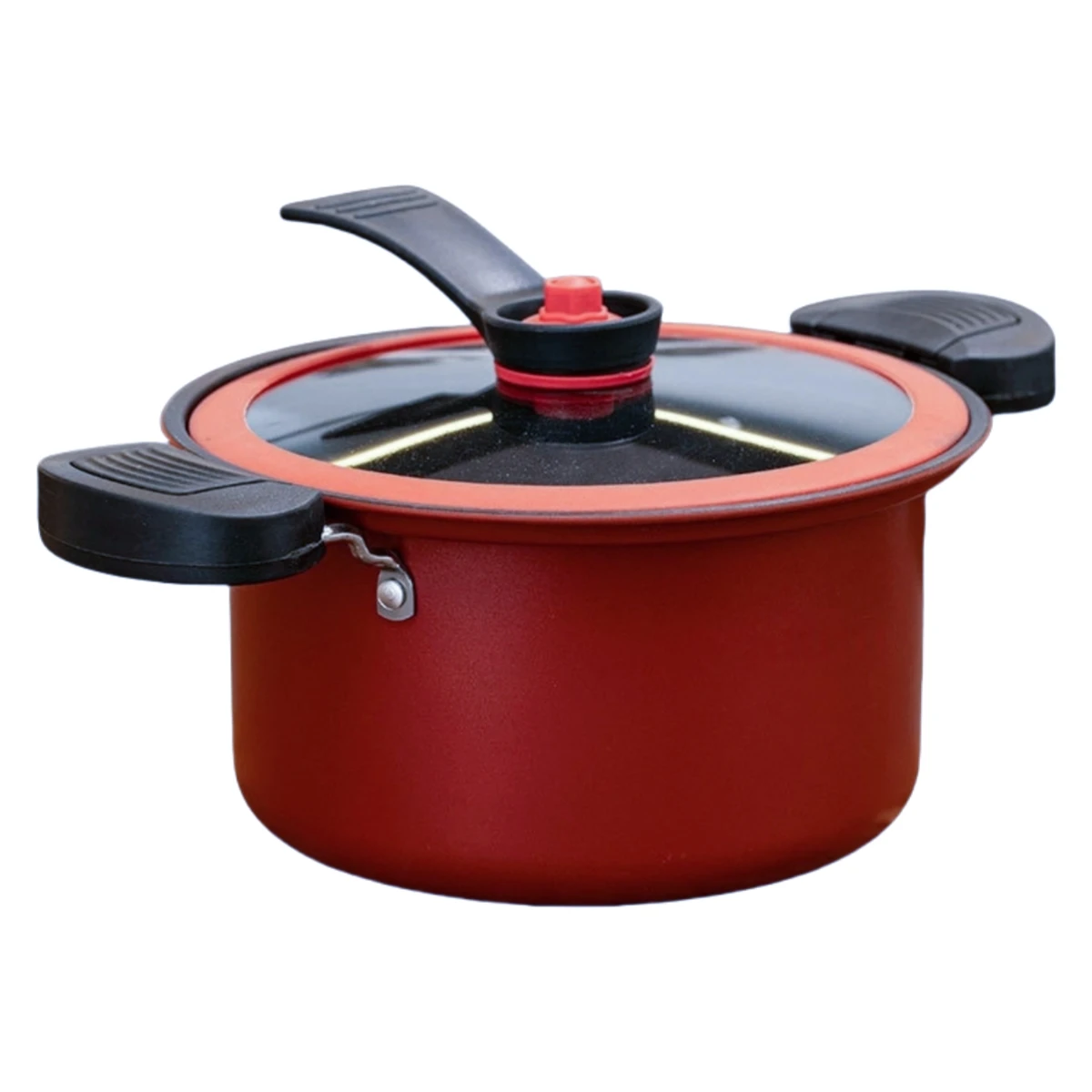 

Easy Cleanup Cooking Pot Pots Pressure Cookers Multi-functional Cooker Red 3.5L Pressure Cooker Easy Food Release