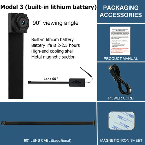 Small 4K DIY Wireless WiFi 2.0MP Camera Supports Remote Live Broadcast Via Smartphone App 1080P Image Quality 4 Models to Choose - Image 5