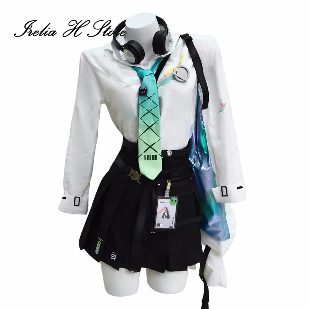 

Irelia H Lynae from Wuthering Waves Lynae Cosplay Costume Women JK Uniform Skirt Halloween Cosplays