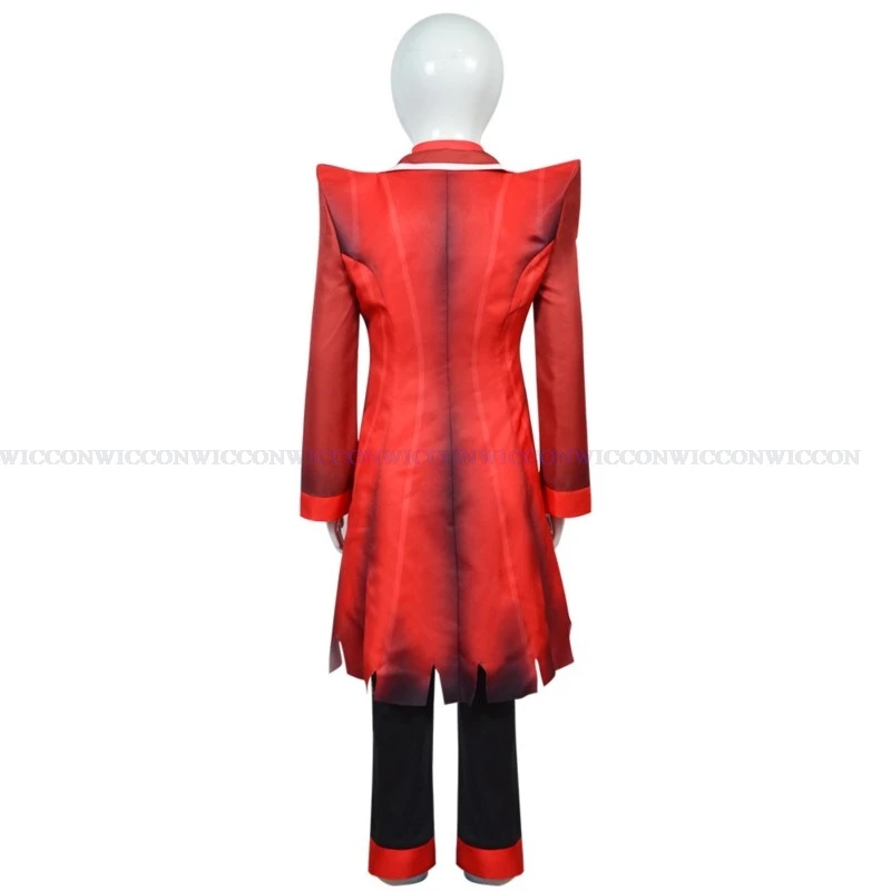 Hasbin Cosplay Hotel Kids Alastor Costume Cosplay Kids Halloween Carnival Christmas Costumes bambini Red Suit Anime Cosplay