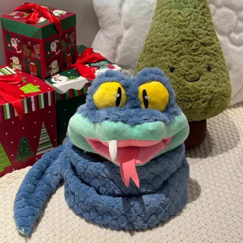 Bufanda de Peluche de Gary la Serpiente de Zootopia - Braga de Cuello Gruesa, Cálida y Cortavientos para Parejas, Adultos y Niños, Regalo Navideño