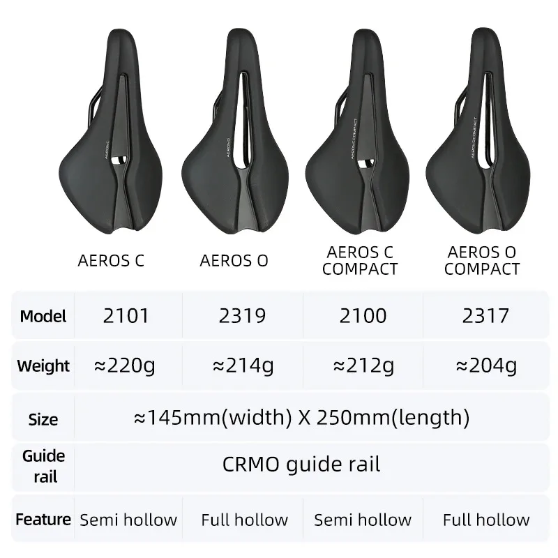 Selle Royal AEROS Short Nose Design Road Racing Bike Saddle CrMo Rail Bicycle Cushion Breathable Lightweight Hollow Bike Seat