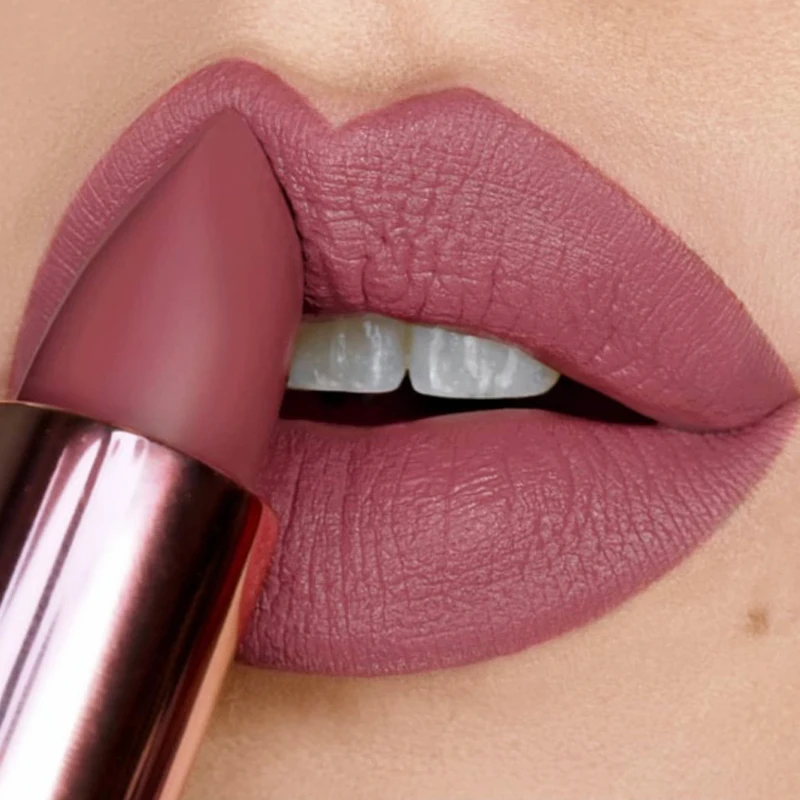 5 Color Matte Nude Lipstick Waterproof Long Lasting Non-stick Cup Lip Stick Sexy Pink Velvet Nude Lipstick Women Makeup Cosmetic