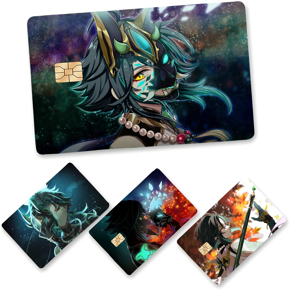 Genshin Impact Xiao Verschiedene Anime-Bank-Kreditkarten Buspass-Aufkleber Coole Dekoration Wasserfeste Aufkleber Sammlung Spielzeug Geschenke