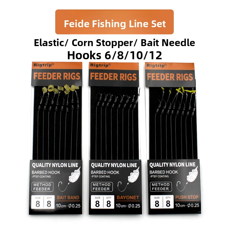 anzol-de-nylon-com-acabamento-barbado-para-carpa-e-peixe-ruivo-equipamento-de-pesca-dongborui-feeder-rig-produto-acabado-e