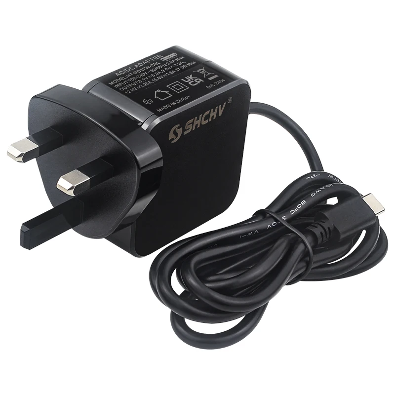 PD 27W Raspberry Pi 5-voeding 5,1V 5A USB Type-C-poort Voedingsadapter EU US UK-stekker voor RPI 5 Orange Pi 5 Pro Max Ultra 4A
