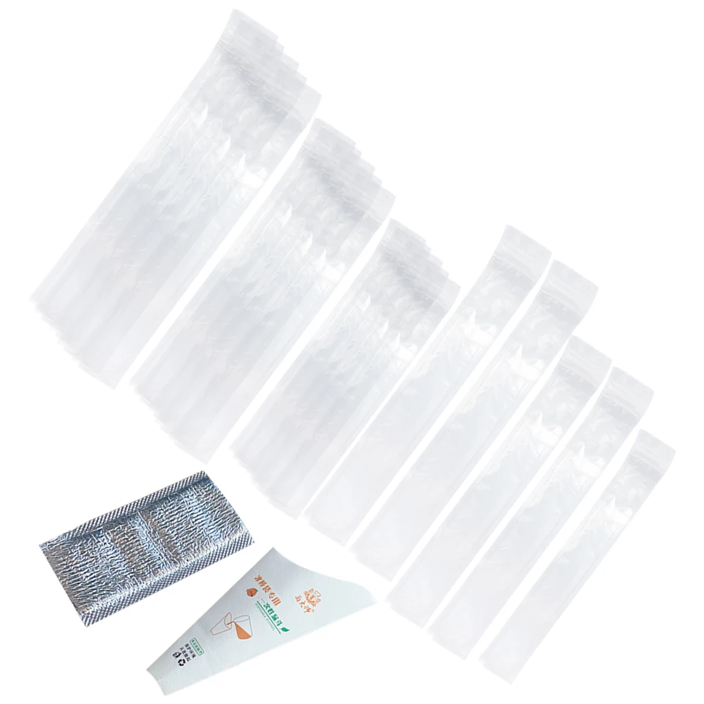 

1 set Broken Ice Pack Transparent DIY Bag for Homemade Popsicle Maker Mold Ice Candy Pouch clear disposable popsicle making mold