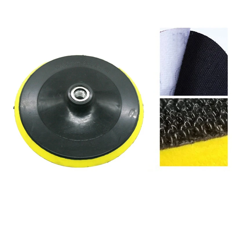 Disco de polimento da roda de suporte do disco de moagem elétrica de 7 polegadas 180mm com disco de polimento do chassi