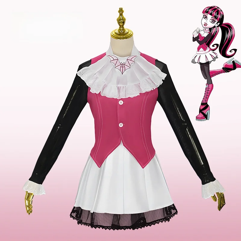 

Original Version Elf High School Derculeira Cosplay Costume Women's Performance Clothes Role-plang Animation Outfit