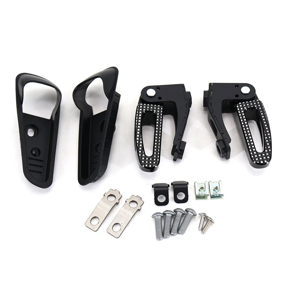 Scooter Foldable Passenger Aluminum Foot Peg Pedal Footrest For Vespa GTS300 2021‑2022 Upgrade Replacement Parts