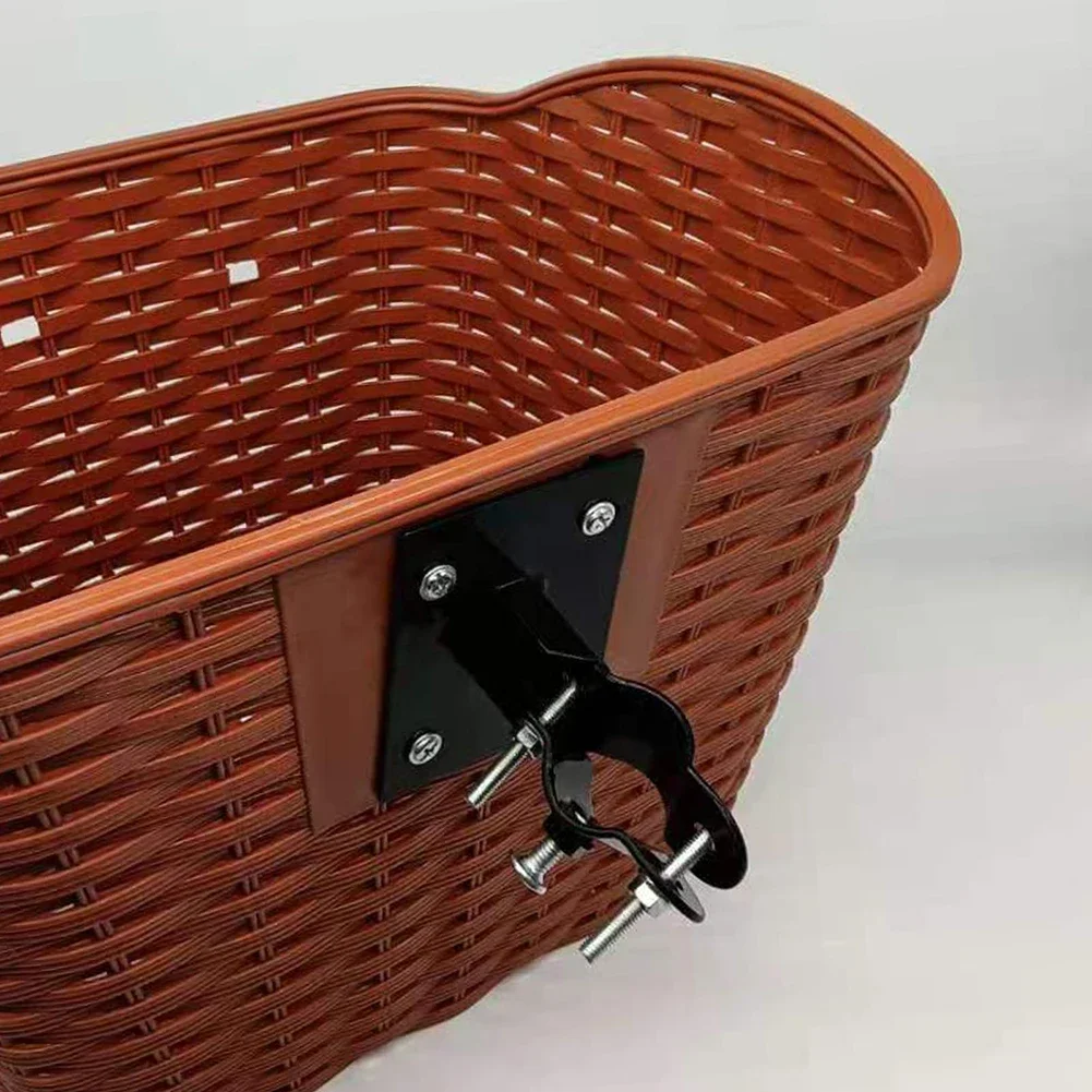 

Bike Front Basket Holder Mount Bracket Bike Basket Holder Fixed Mount Bracket Metal Material Sturdy Design Wear Resistant