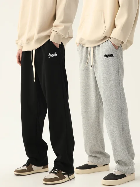 Męskie spodnie do joggingu luźne spodnie neutralne oddychające luźne spodnie outdoorowe modne spodnie do joggingu 2024 nowe spodnie dresowe