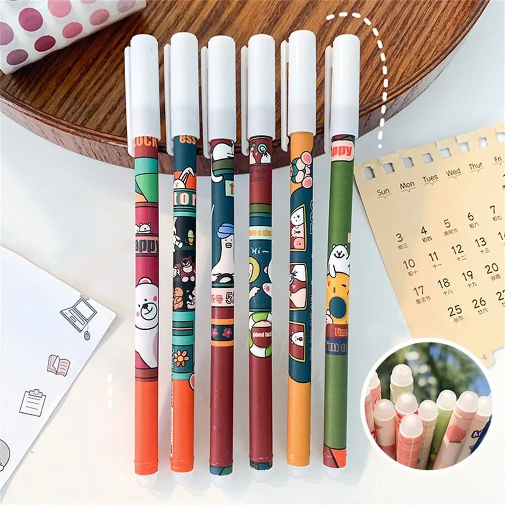 

Accessories School Supplies 0.5mm Press Pen Washable Handle Cartoons Gel Pens Neutral Erasable Pen Student Pen Erasable Pen