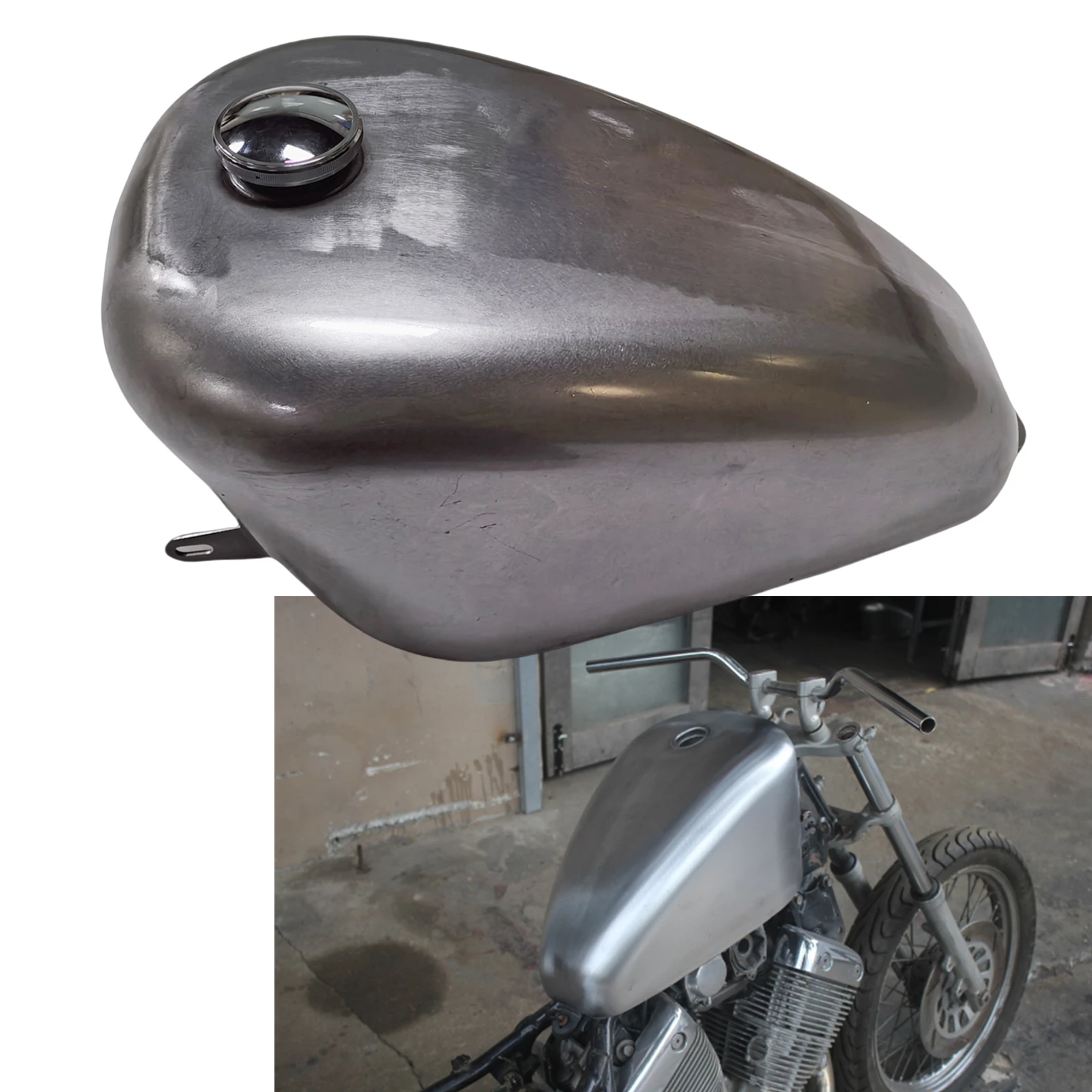 

For YAMAHA Virago XV400 XV535 Modified Motorcycle Motorbike 12L Petrol Oil Gas Fuel Tank