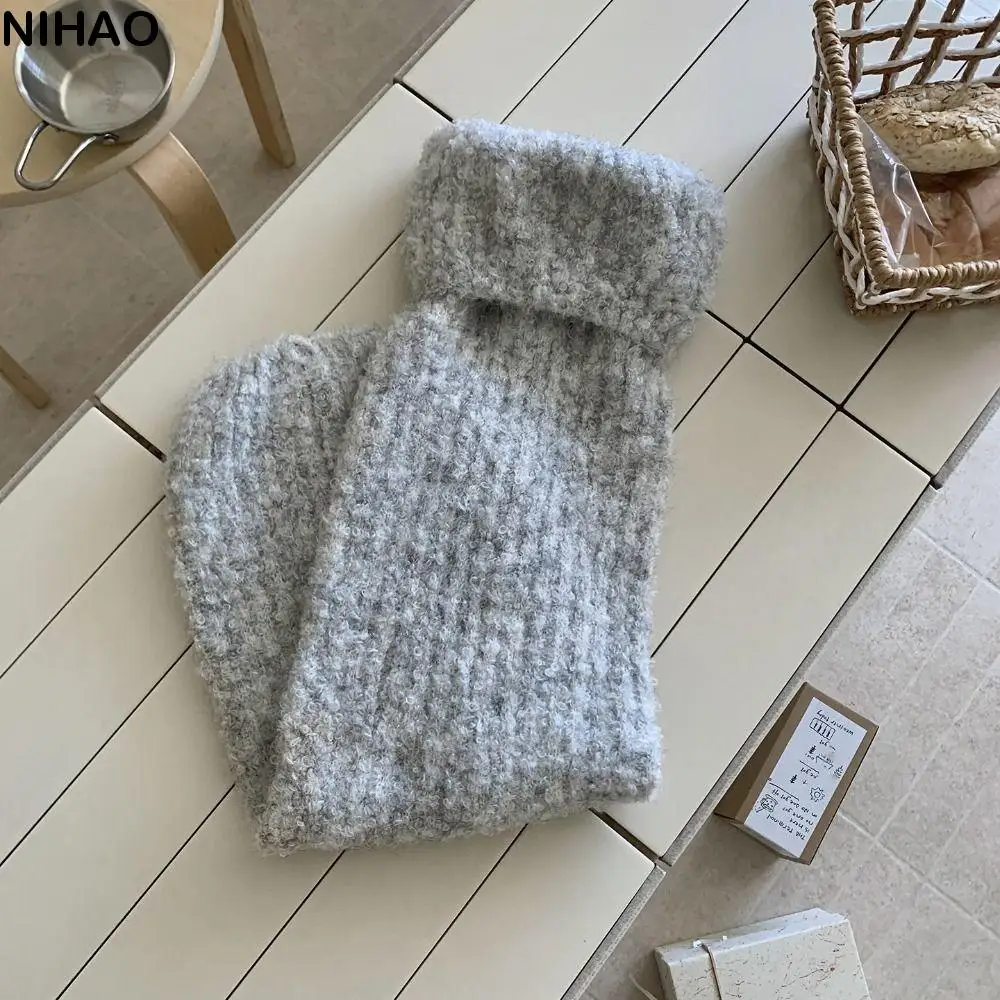 

Vintage Thick Warm Winter Leg Warmers Y2K Foot Cover Plush Leg Socks Kawaii Lolita JK Kinted Leg Warmer Spicy Girls