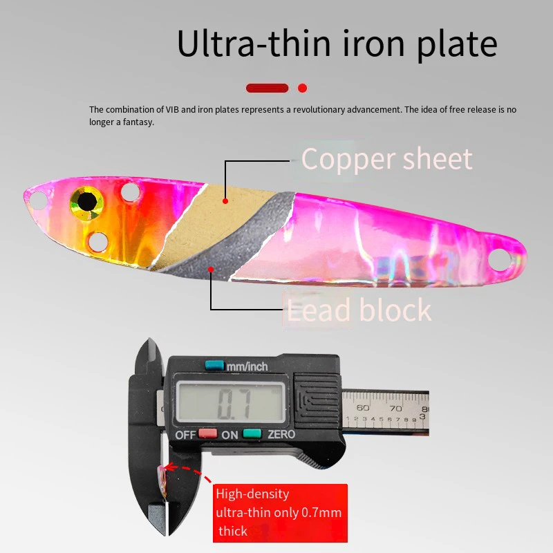 1PC VIB Metal Jig 3D Fish Bait for Trout & Sea Fishing - 7g-20g Slow Jigging Lures, Shore Casting Tackle view 3