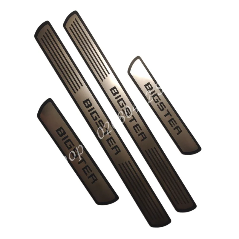 FOR DACIA BIGSTER 2024-2026 Door Sill Scuff Plate Trim Sticker Stainless Entry Guards Kick Pedal Protectors Car Accessories 4X
