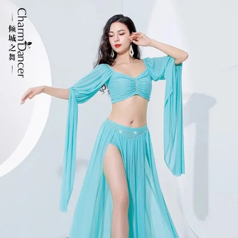 Summer Female Breathable Oriental Belly Dance Costume quick drying Oriental Indian Dance Training Suit Samba Carnival Outfit