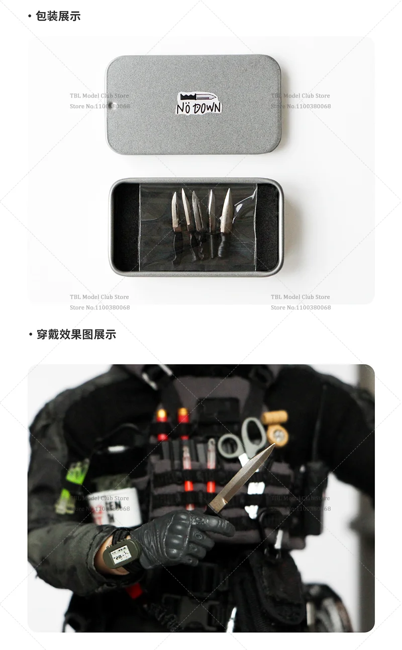 1/12 Bilancia Femmina/Maschio Mini Accessorio Giocattoli Coltello Set Wilderness Survival Attrezzatura Militare Per 12 pollici Action Figure Soldato