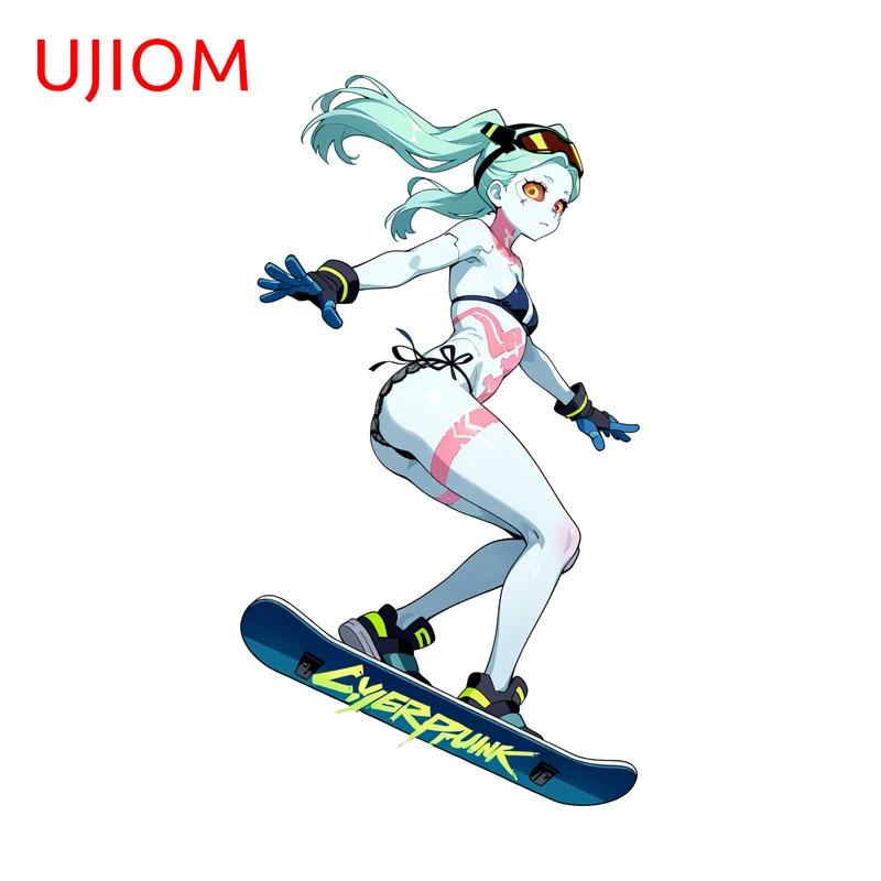 UJIOM rebecca Anime Character Wall Sticker exquisite fashionable Waterproof Vinly Decal Suitable for amusing Game room decor