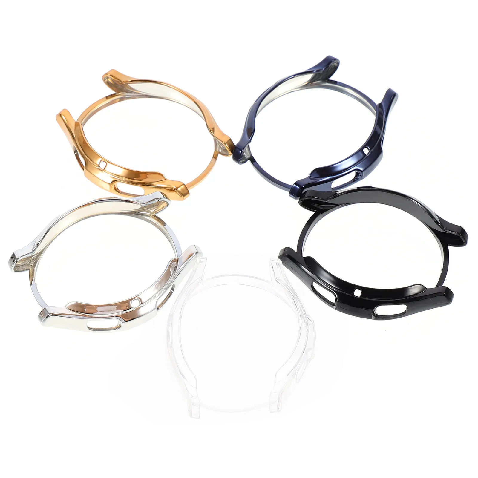

5Pcs High Quality Watch Protective Case Bumper Cover for Smartwatch Edges Elegant Luxury Look Quick Install No Button