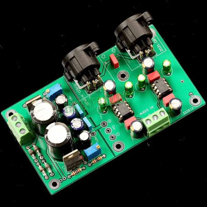 DRV134PA Single Ended To Balanced Converter Board Dual Channel Stereo For HiFi Power Amplifier DAC With Regulated Power Supply