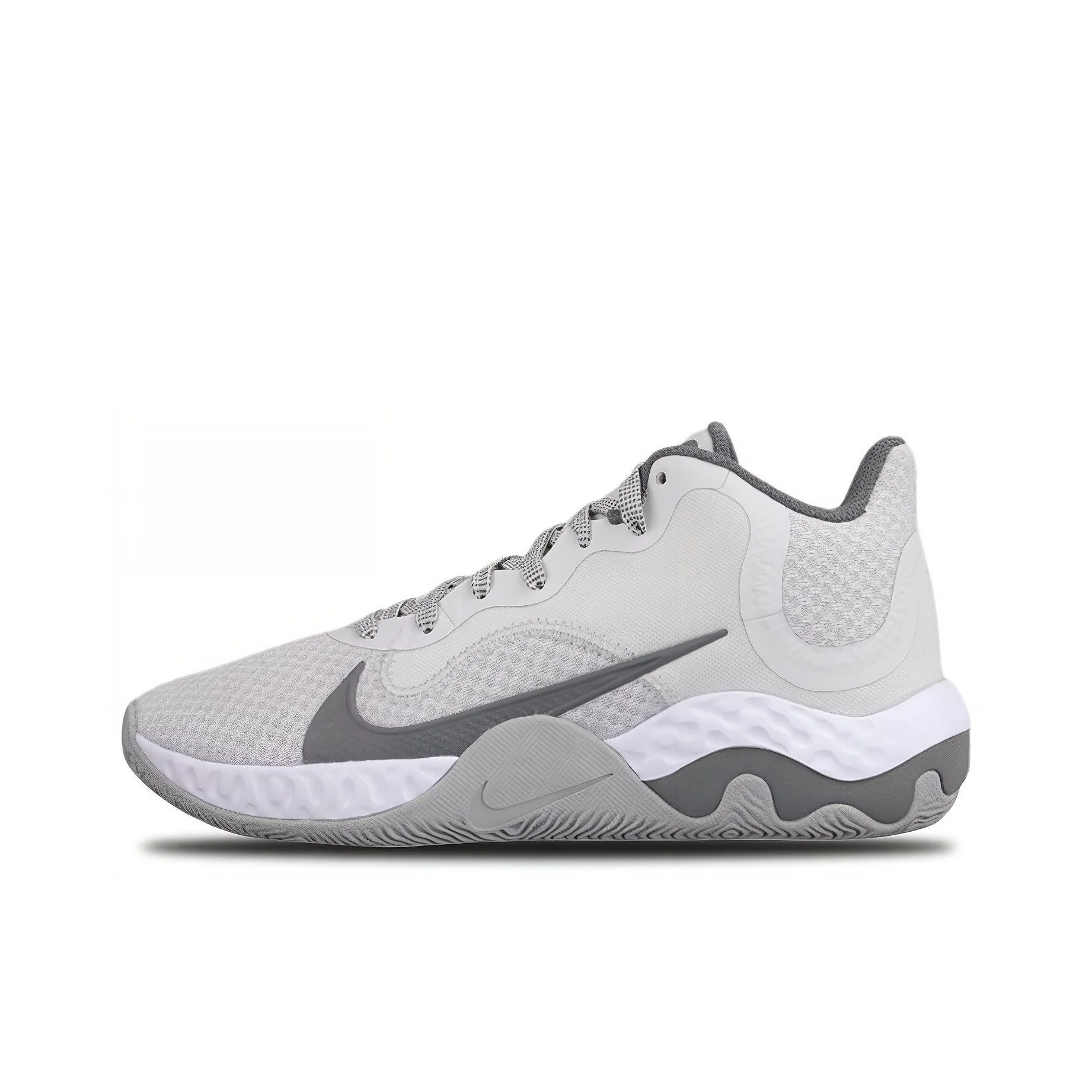 Nike Renew Elevate Basketball Shoes Men's Mid Top Gray CK2669-002
