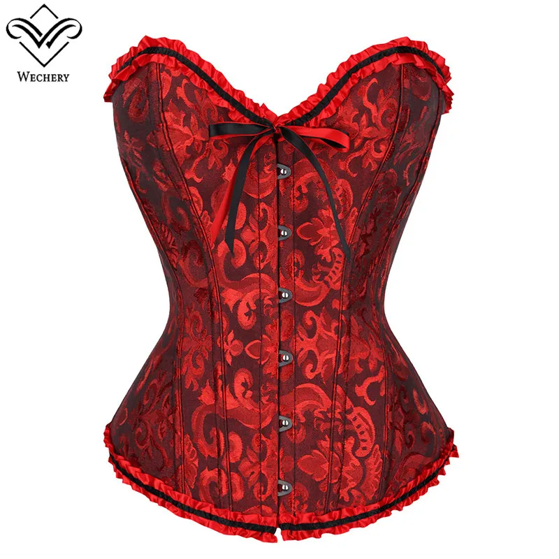 Plus Size Bodice Victoria Corset Top Sleeveless Vintage Bustier Long Torso Women Gothic Steampunk Sexy Corselet XS to 6XL