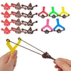 Funny Poop Ejection Toy Slingshot Poop Antistress Gadget Aldult Vent Novelty Children's Kids Sticky Stool Stretchy Party Favors