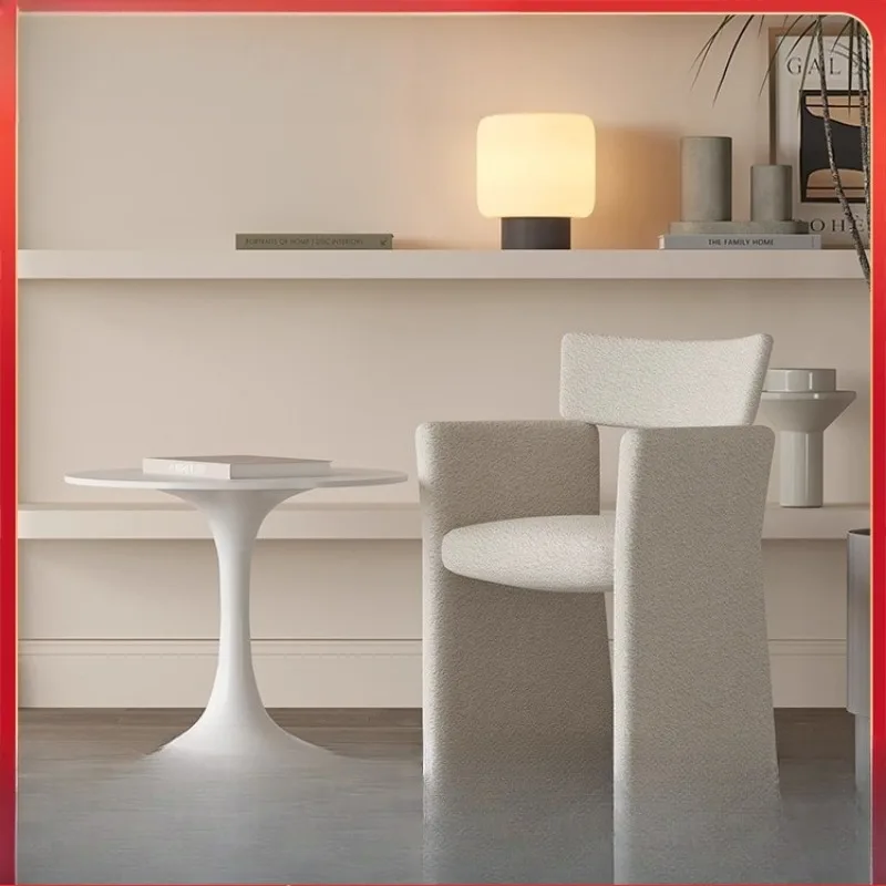 

Italian minimalist reception negotiation one table two chairs leisure single sofa light luxury wabi-sabi wind
