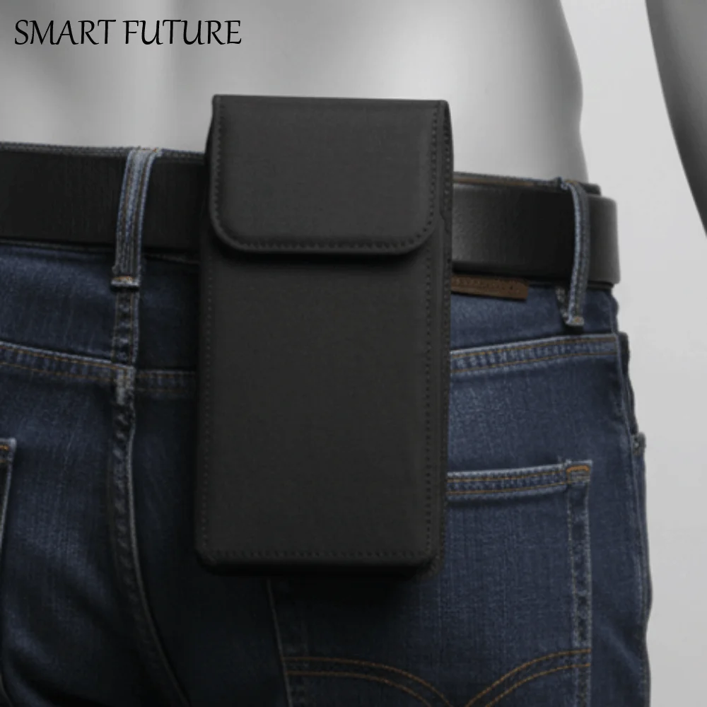 With Hook Mobile Phone Pouch Single-layer Universal Phone Belt Clip Bag Waterproof Vertical Phone Belt Hanging Pouch Cell Phone