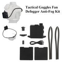 Nuevas gafas tácticas, desempañador de ventilador, Kit antiniebla, gafas, desempañador de aire para tiro Airsoft, Motocross, esquí, montañismo, Visi transparente