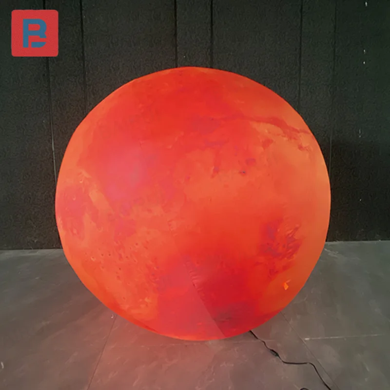 Inflatable planet, with blower, can glow, outdoor shopping mall square decoration prop, can be hung