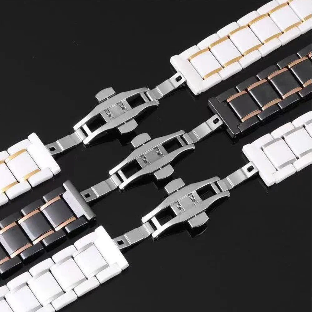 Ceramic Strap for Apple Watch Series 10 9 8 7 46mm 45mm 41mm Ultra 49mm Bracelet Wristband for 6 5 4 3 SE/2 44mm 40mm 42mm Band