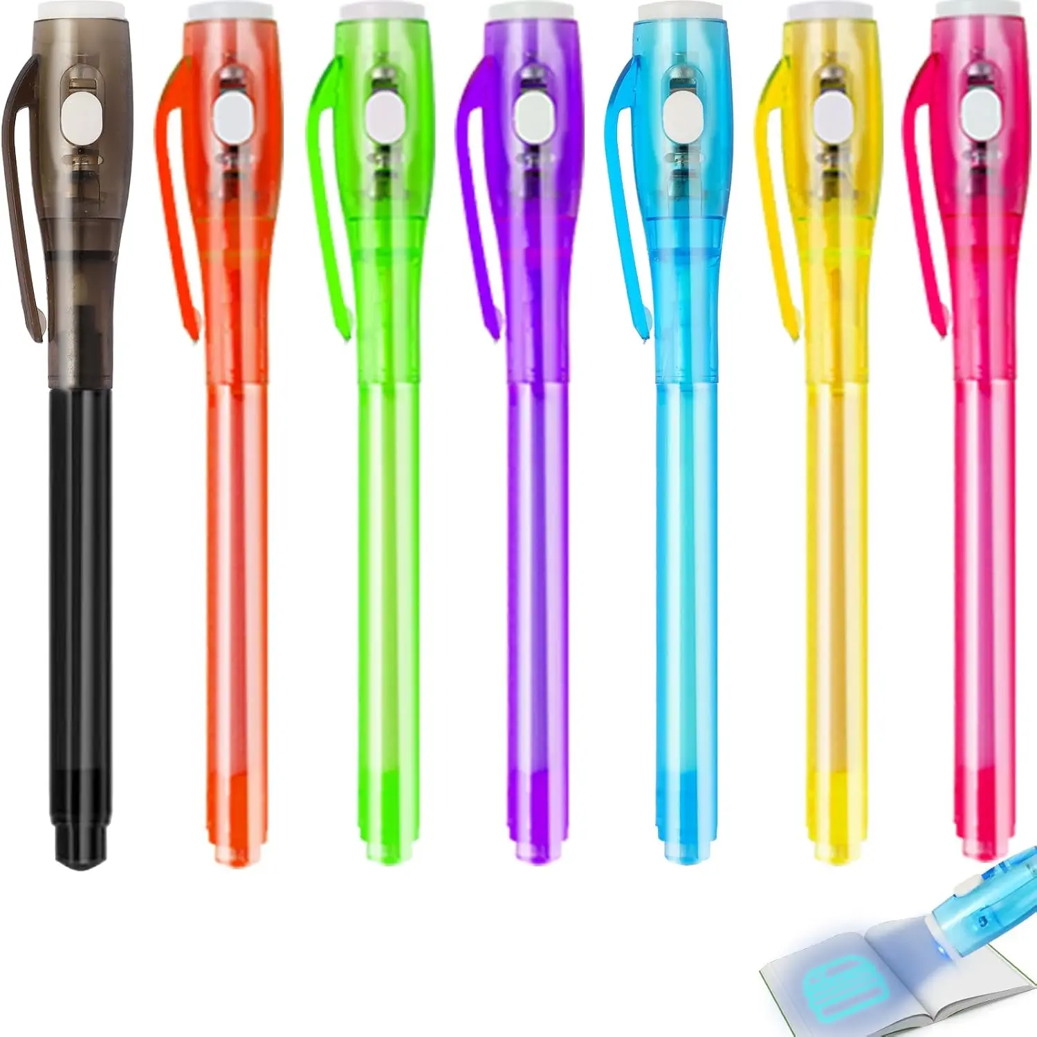 

14PCS Invisible Ink Pens with UV Light Spy Pens for Secret Messages,Fun Party Favors, Christmas, Classroom & Birthday Gifts