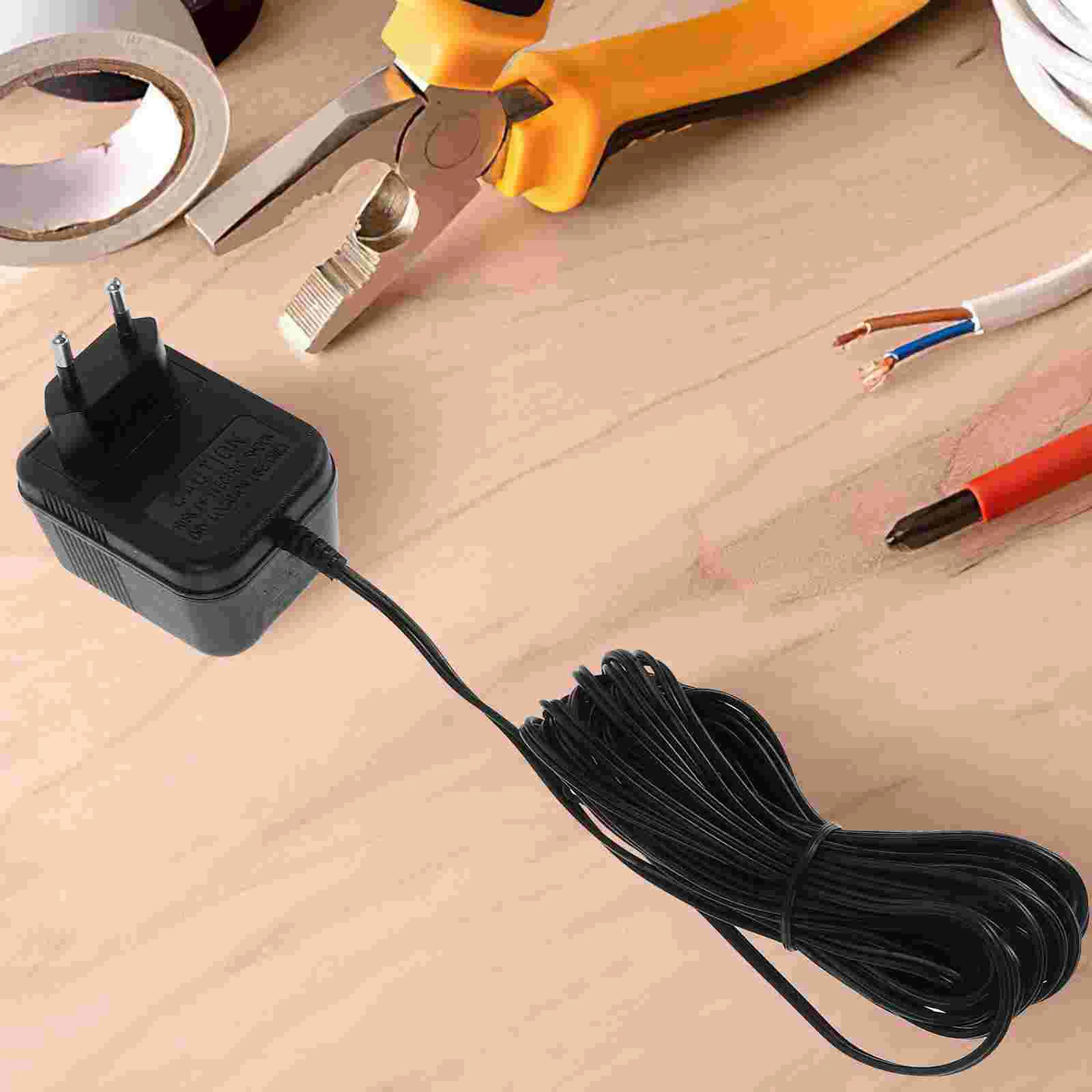 Power Supply Doorbell Adapter Wall Household for Video Transformer Plastic Convenient Black