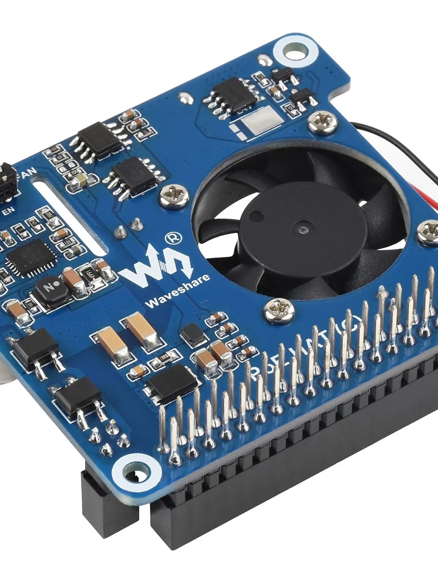 Waveshare Power Over Ethernet HAT (Typ C) POE HAT dla Raspberry Pi 3B+/4B, zgodny z 802.3af/at, Raspberry Pi 4 POE HAT — zdjęcie produktu 7