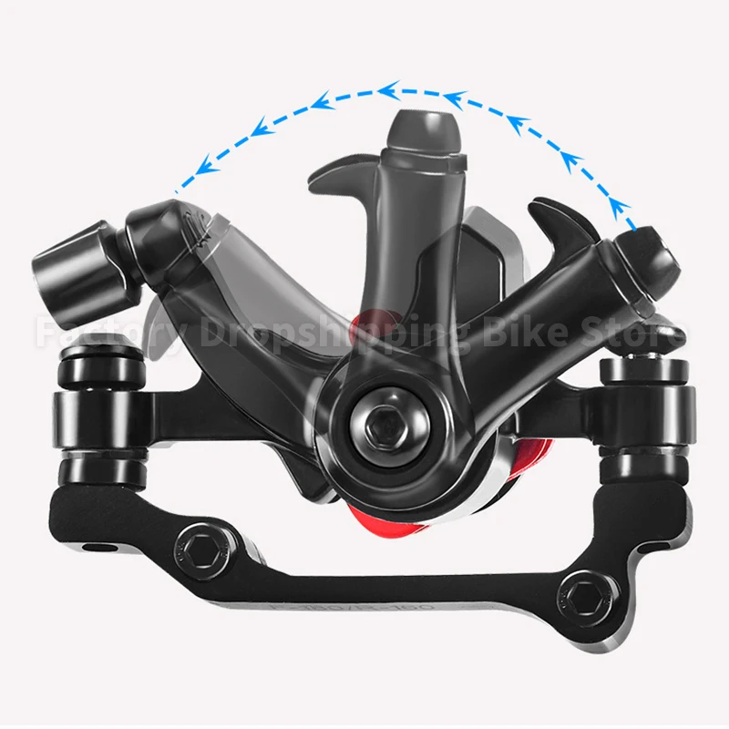 Aluminum Alloy Mountain Road Bike Mechanical Disc Brake Caliper Line Pulling Disc Brake Cycling Double Brake Bicycle Parts