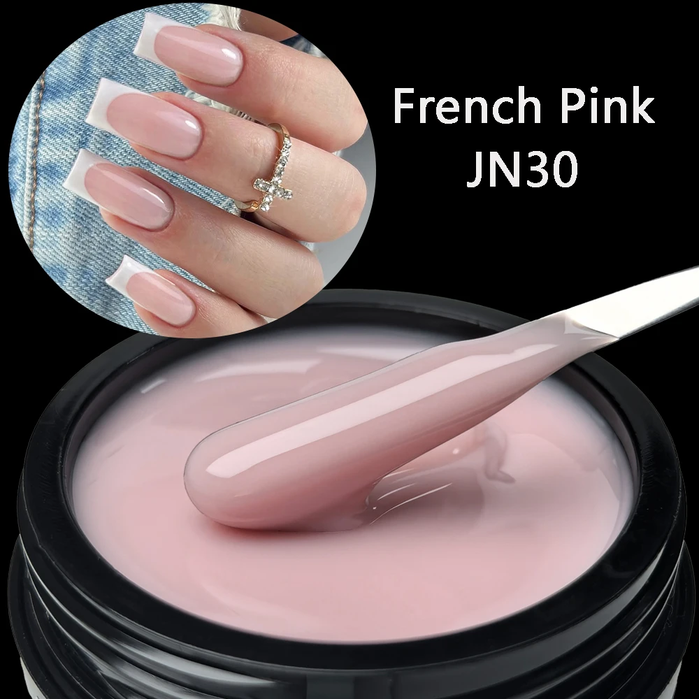 Jillnails 50g French Pink Builder Nail Gel Hema TPO Free Nail Gel Polish Nail Art Manicure 50g