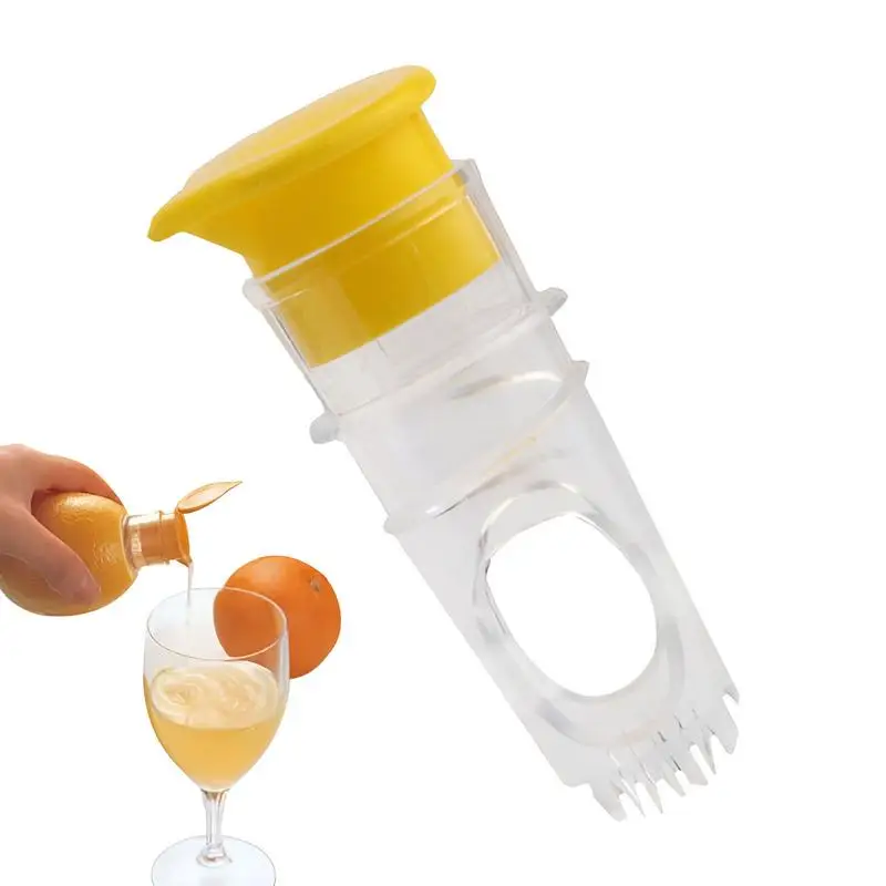 Lemon Squeezer PP Lemon Juicer Faucet Hand Citrus Juicer Portable Manual Lime Juicer Screw Top Lemon Press with Built-In Filter